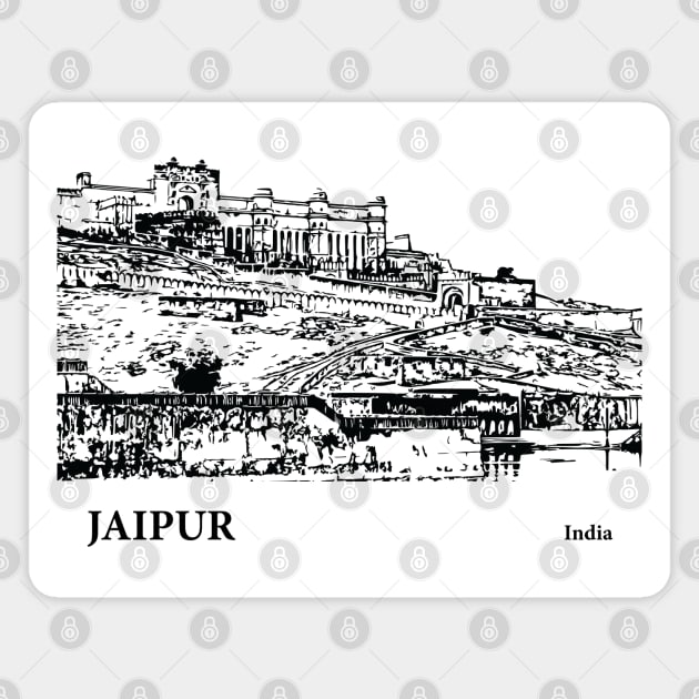 Jaipur India Magnet by Lakeric